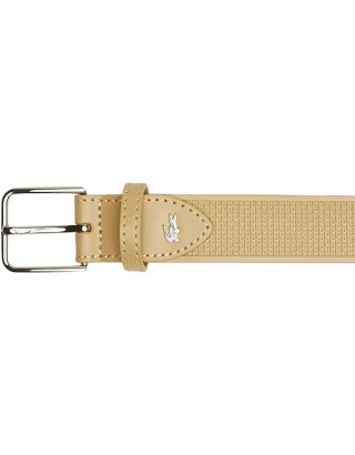 CEINTURE EN CUIR À BOUCLE GRAVÉE LACOSTE